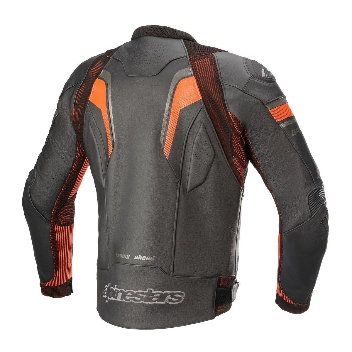 Alpinestars GP Plus R V3 Rideknit Deri Korumalı Motosiklet Montu Siyah / Beyaz / Kırmızı