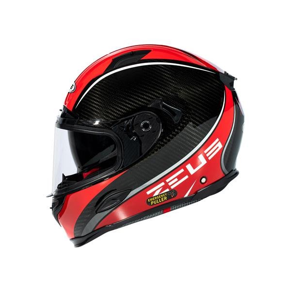 ZEUS KASK ZS-1800B GLOSS CARBON AM9 RED