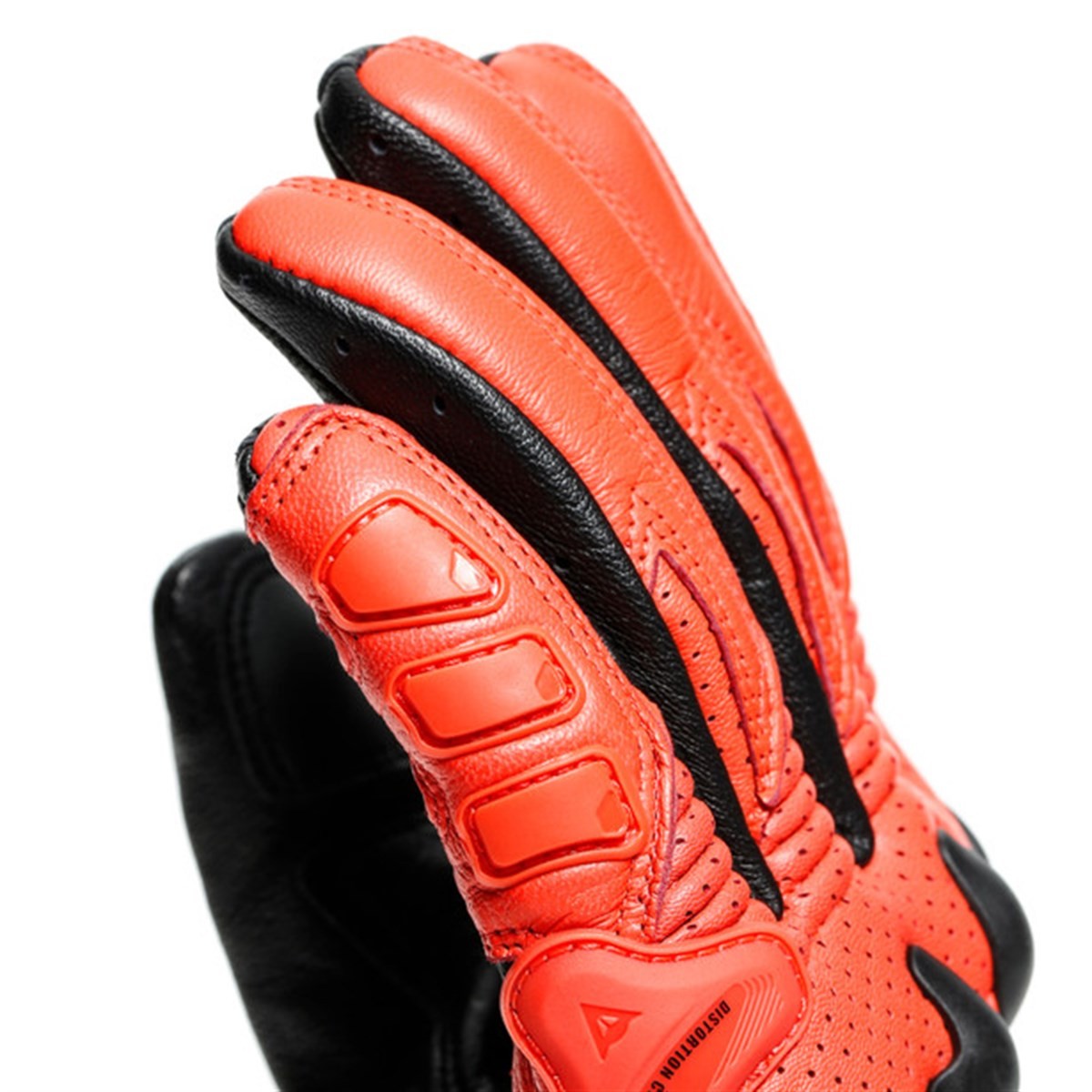 Dainese X-Ride Deri Eldiven Black Fluo Red