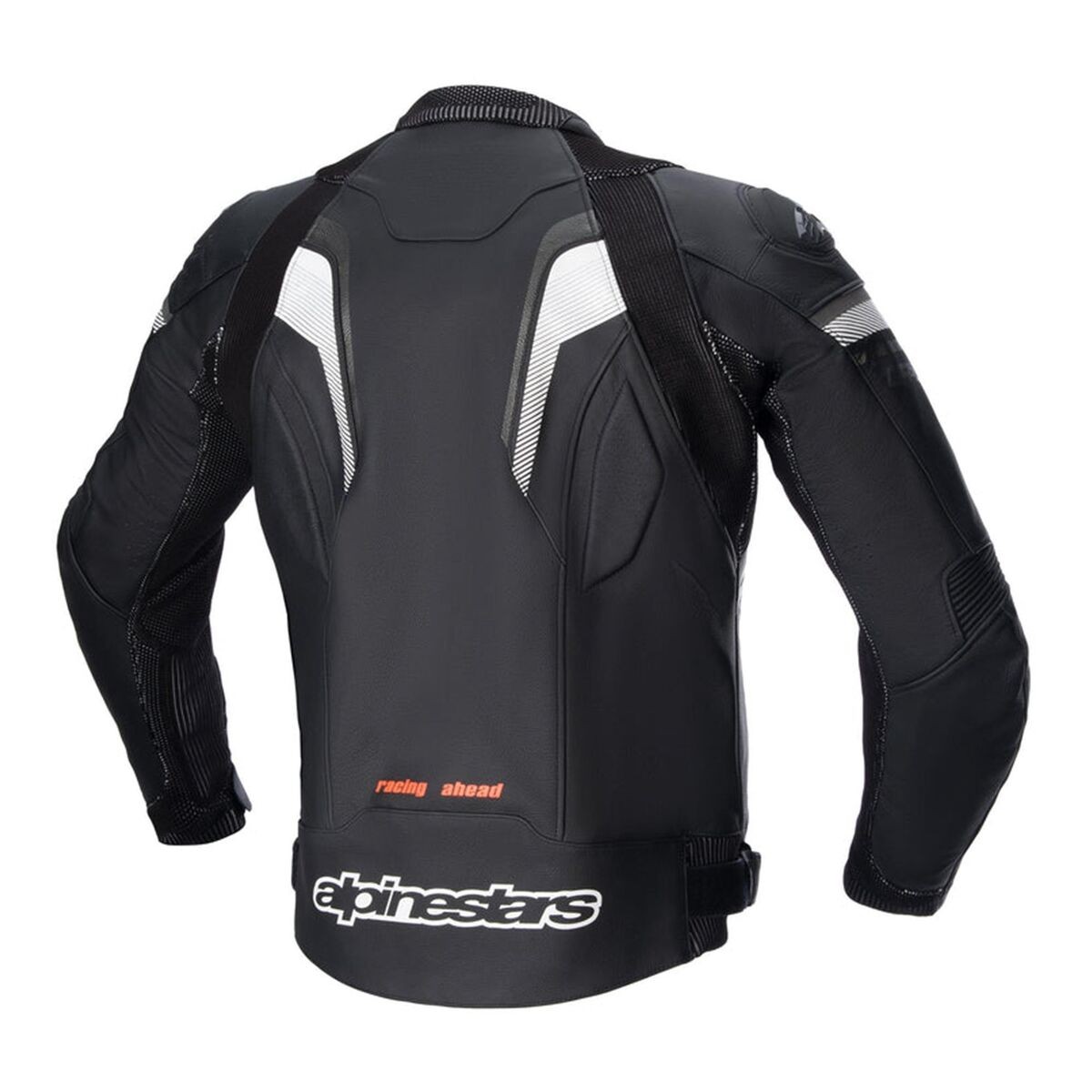 Alpinestars GP Plus R V3 Rideknit Deri Korumalı Motosiklet Montu Siyah / Beyaz