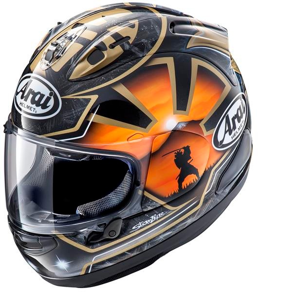 ARAI KASK RX7 V EVO PEDROSA SPIRIT GOLD