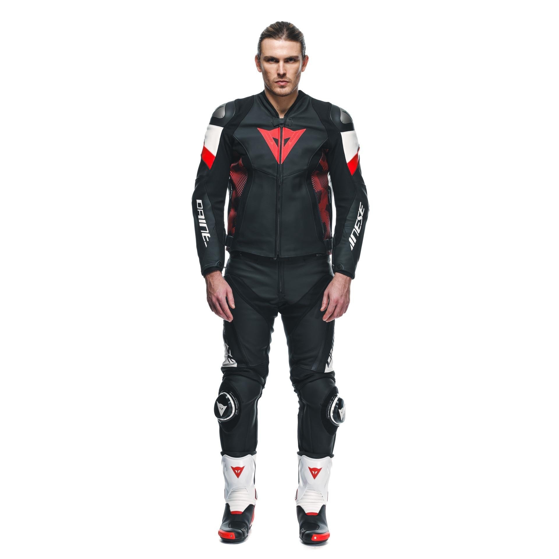 DAINESE CEKET DERİ / AVRO 5 BLK RED LAVA WHT