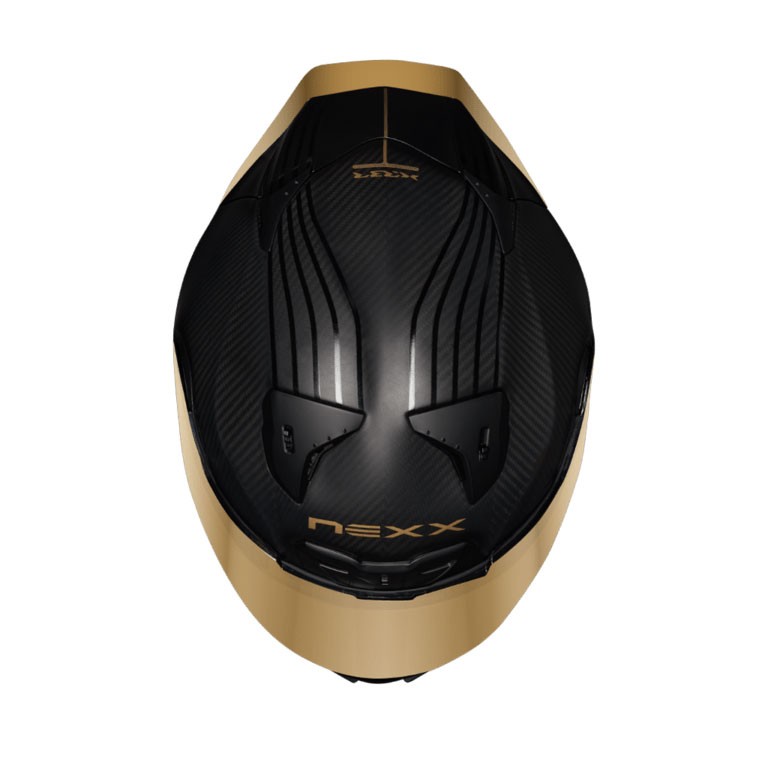  NEXX X.R3R GOLDEN EDITION KARBON MAT SİYAH-SARI KASK 