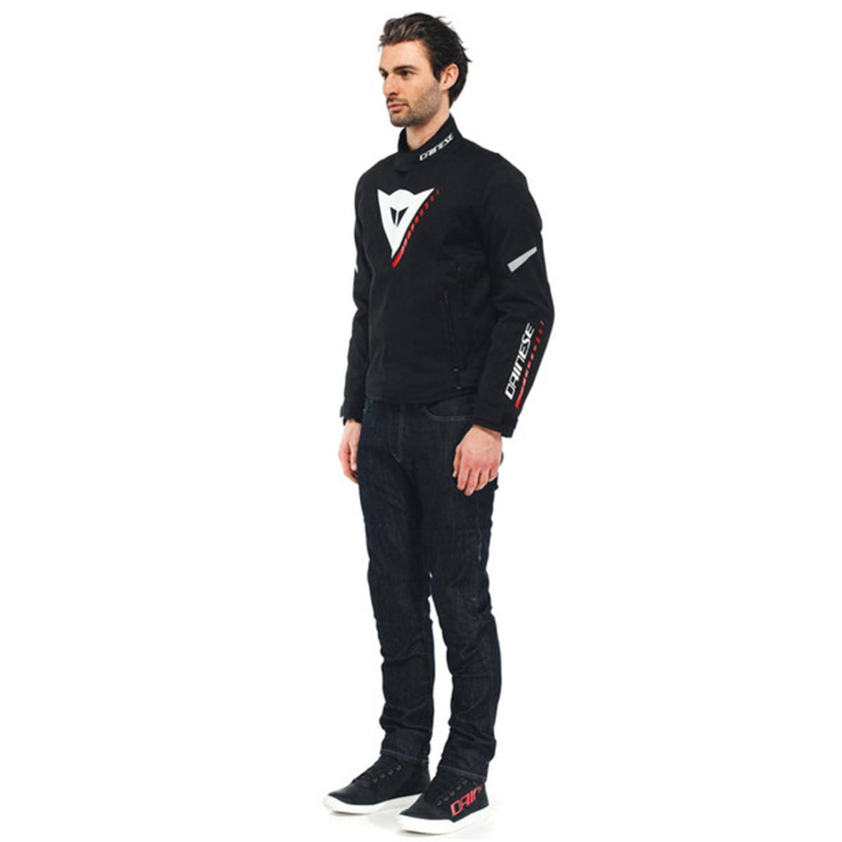 Dainese Veloce Black White Lava Red D-Dry Mont 