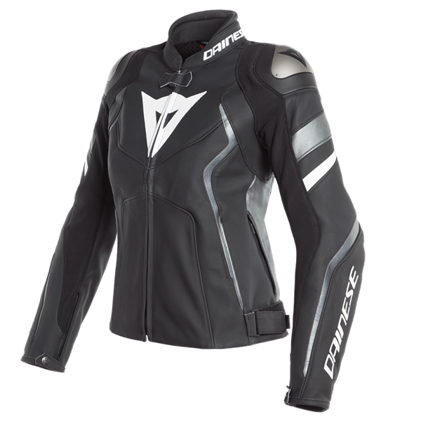 Dainese Avro Black Matt White Kadın Deri Ceket