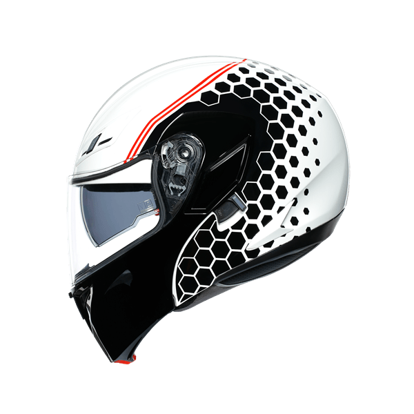 AGV/COMPACT ST MLT PLK DETROIT WHITE BLACK