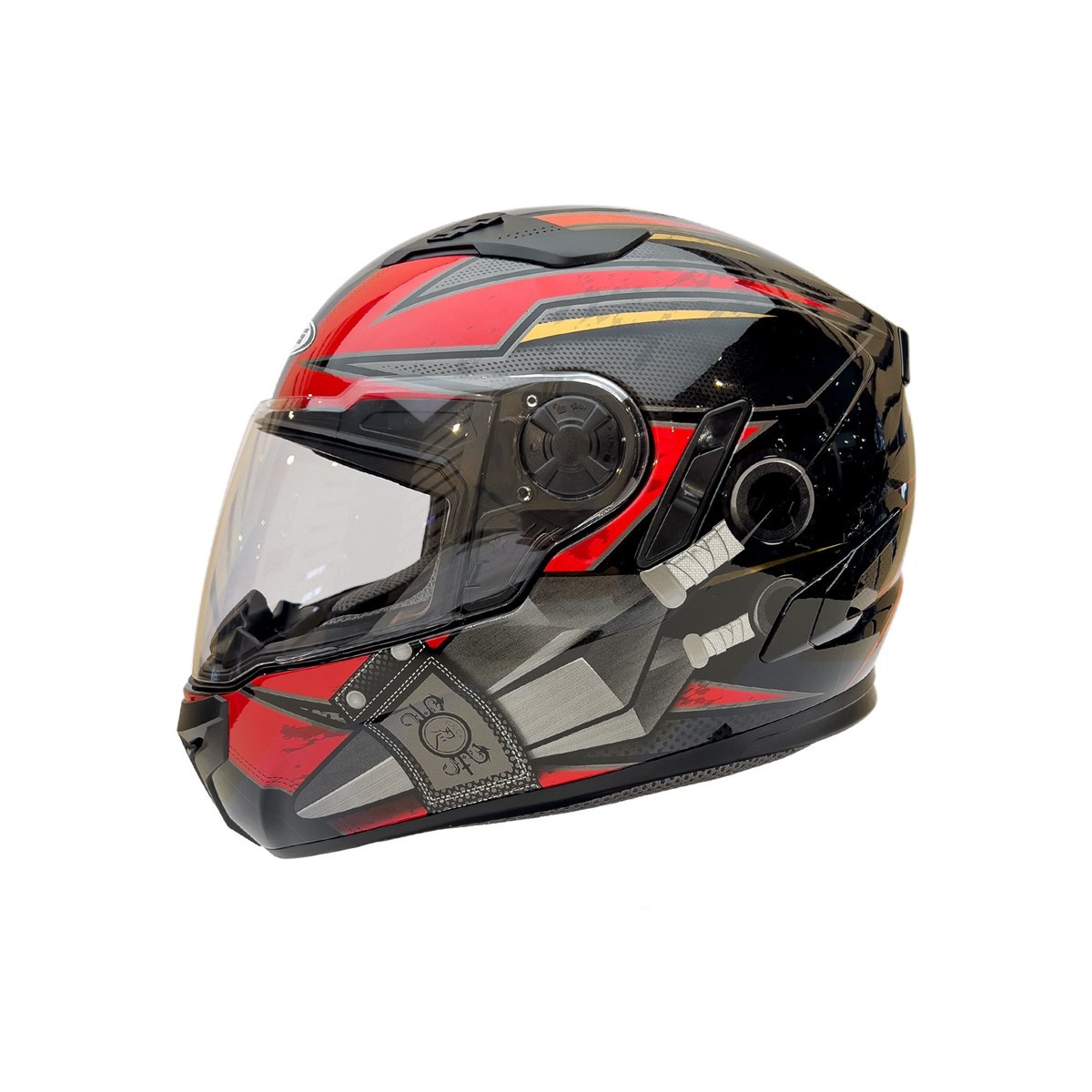 Zeus ZS-813A AN36 Black Red Kapalı Kask