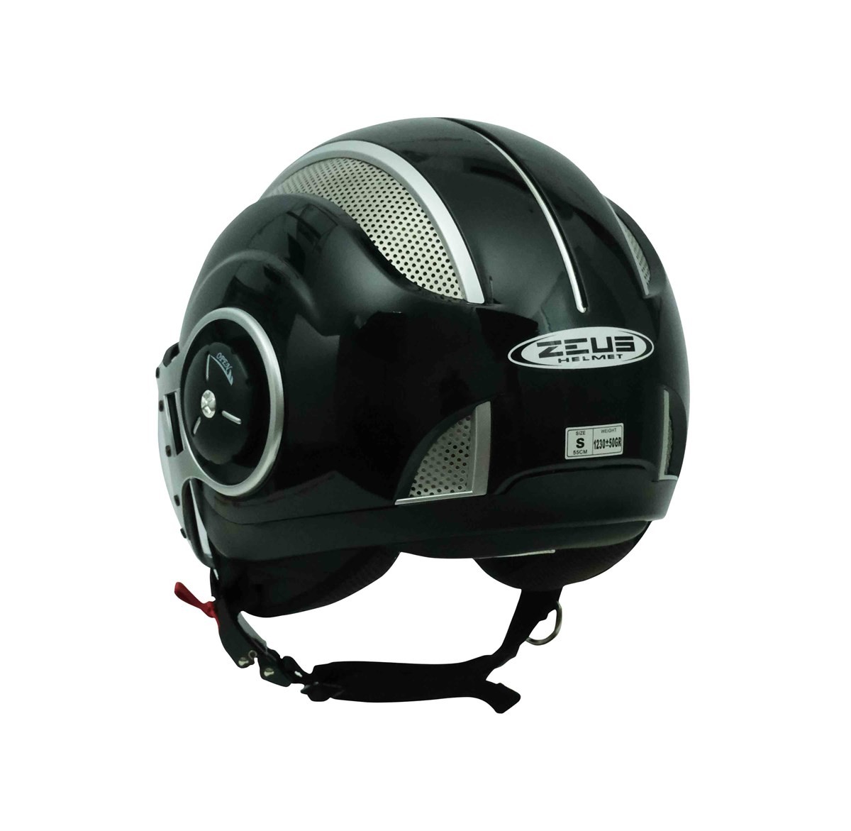 Zeus ZS-218A Black Açık Kask