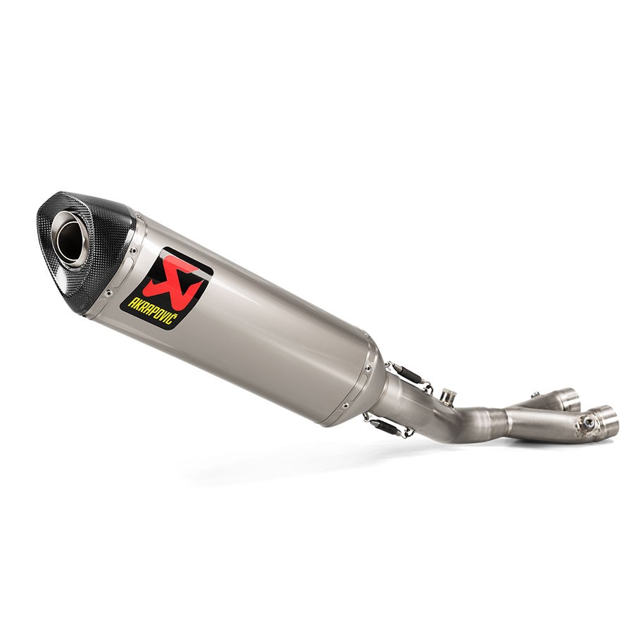 AKRAPOVIC S-Y10SO19-RT TD YAMAHA R1 (15-24) SLIP-ON LINE TRACK DAY (TITANIUM) EGZOZ