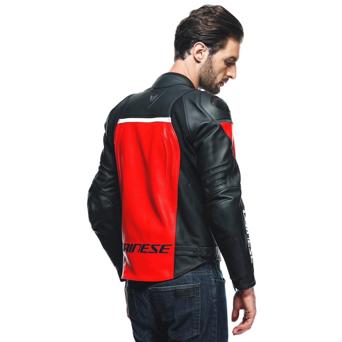 Dainese Racing 4 Lava Red Black Deri Mont