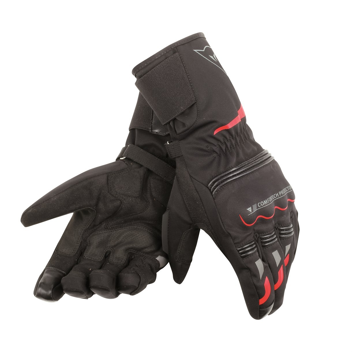 Dainese Tempest Unisex D-Dry Long Eldiven Black Red