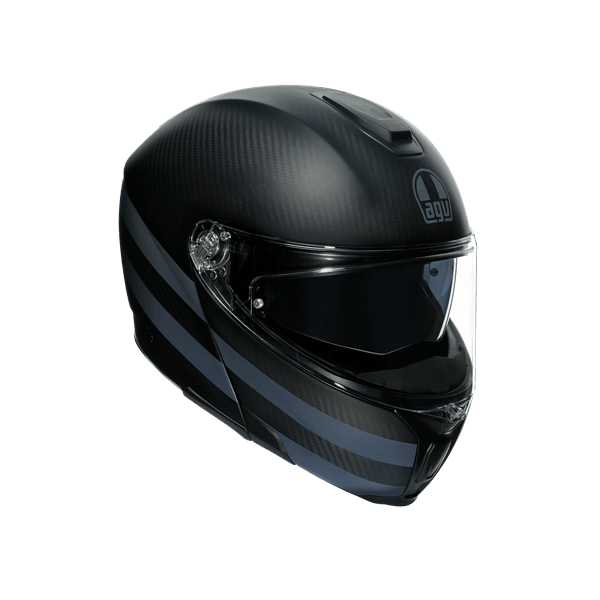 AGV KASK SPORTMODULAR MULTI PLK DARK REFRACTIVE CARBON BLACK