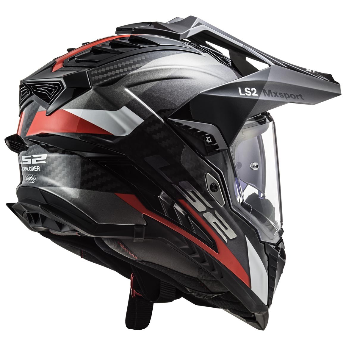 LS2 EXPLORER C KARBON FRONTIER TITANIUM- KASK