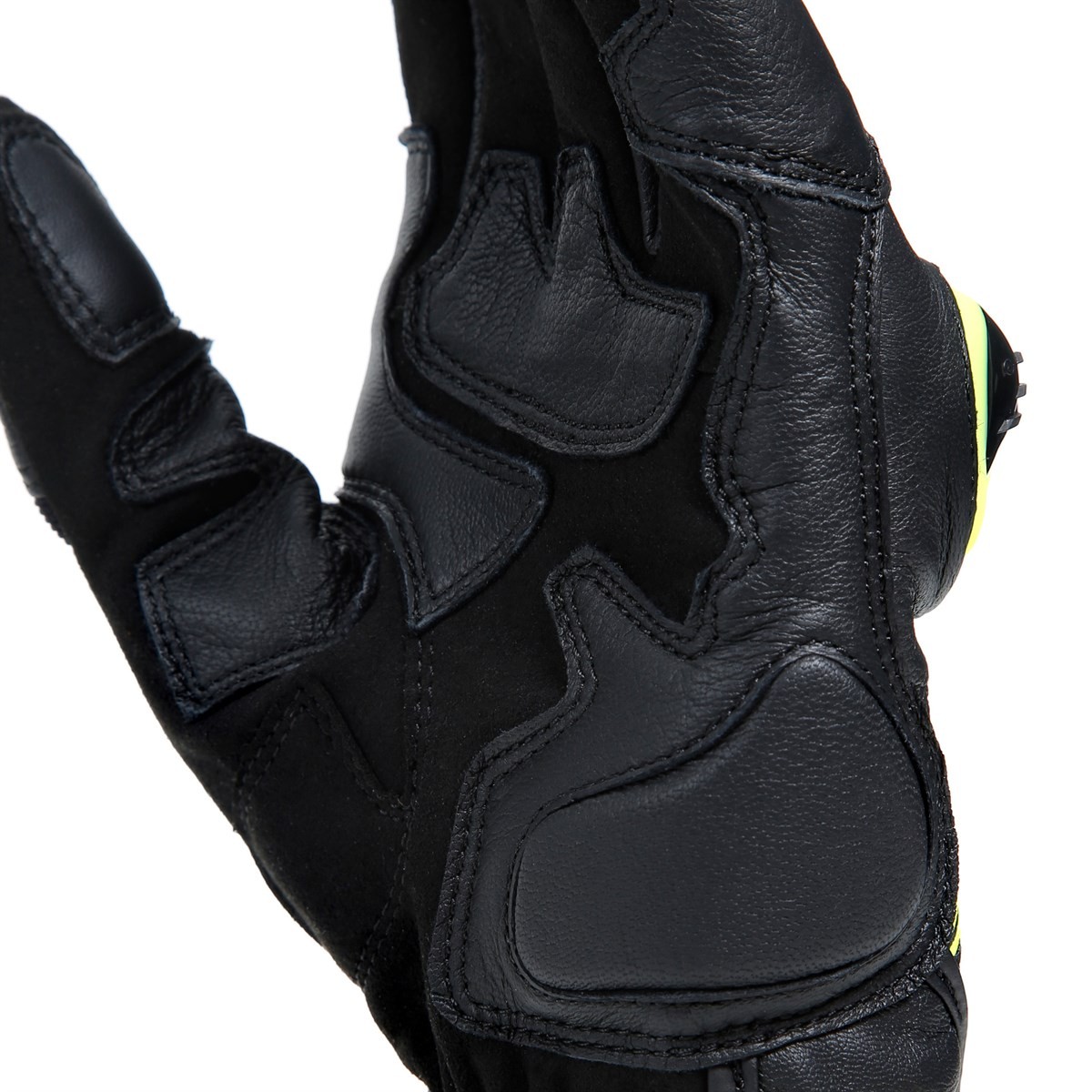 Dainese Mig 3 Unisex Gloves Black Fluo Yellow Deri Eldiven 