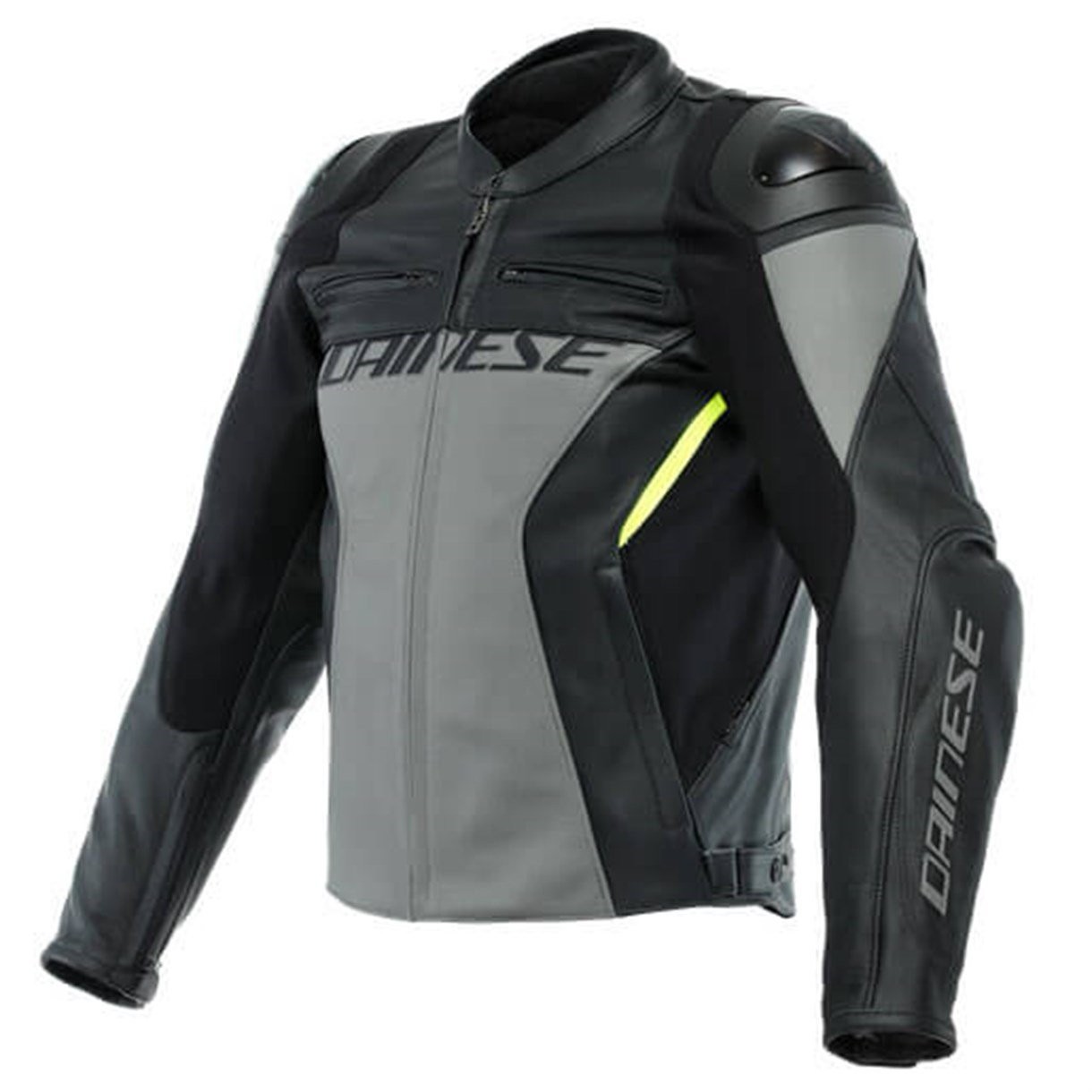 DAINESE/RACING 4  LEATHER CHARCOAL-GRAY BLACK