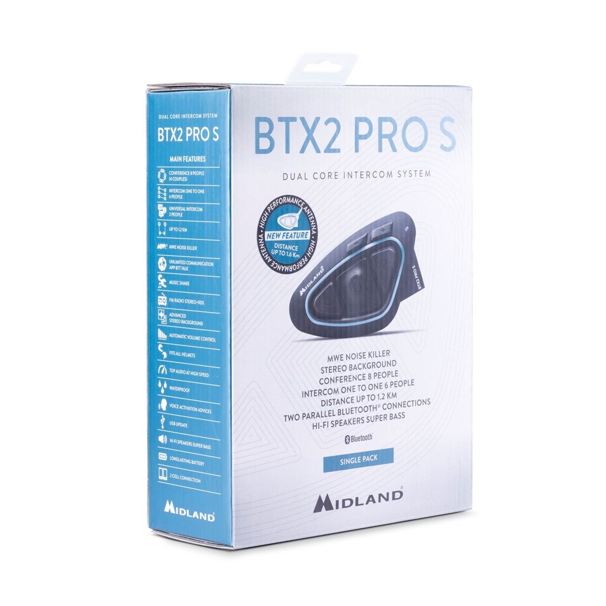 MIDLAND BTX2 PRO-S LR BLUETOOTH INTERCOM (ÇİFT)