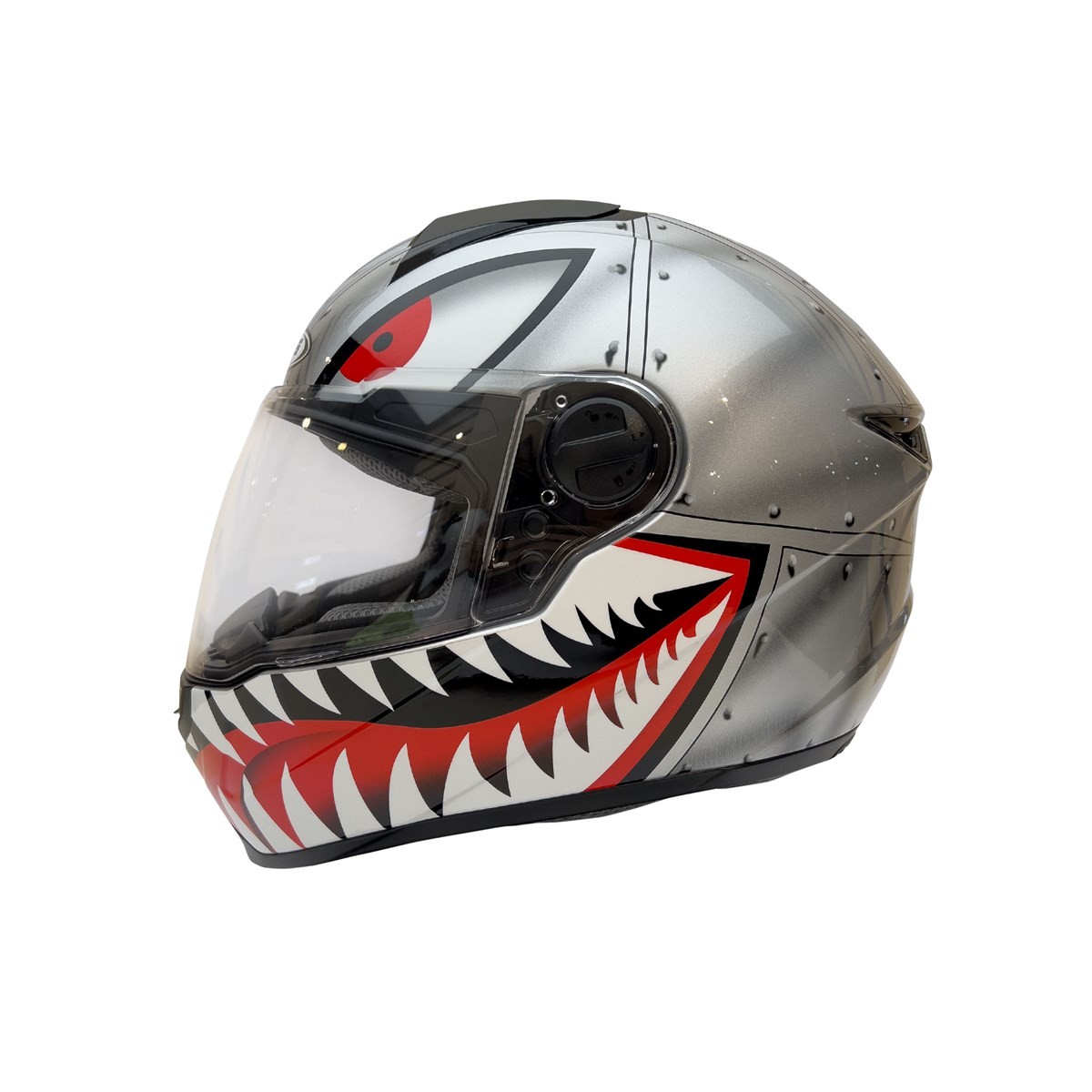 Zeus ZS-811A AL-38 Slv Black Kapalı Kask