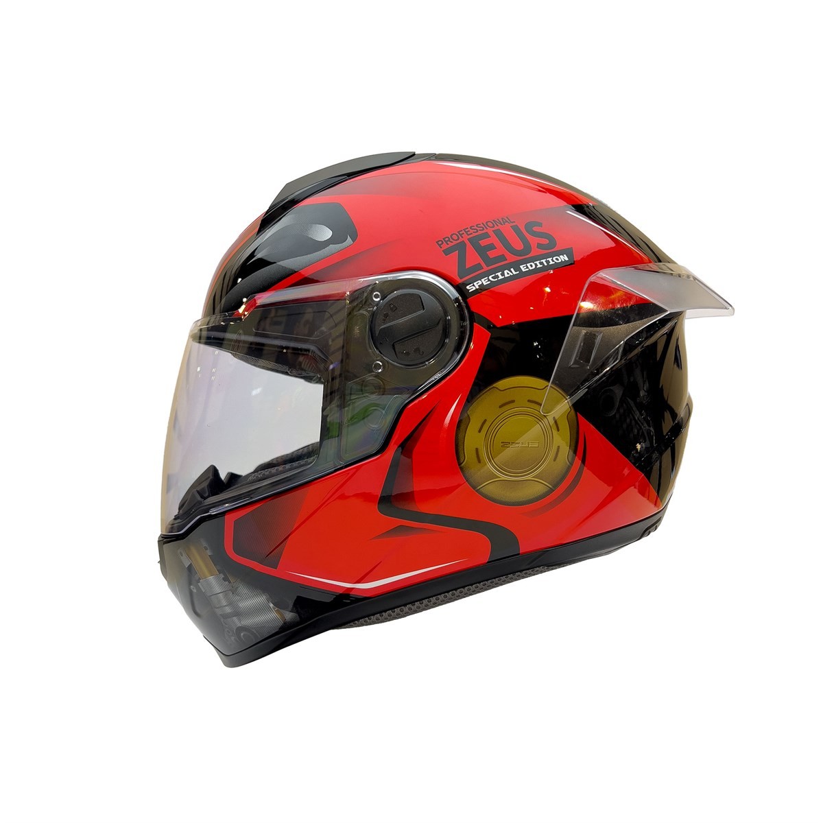 Zeus ZS-811A AL39 Black Red Kapalı Kask