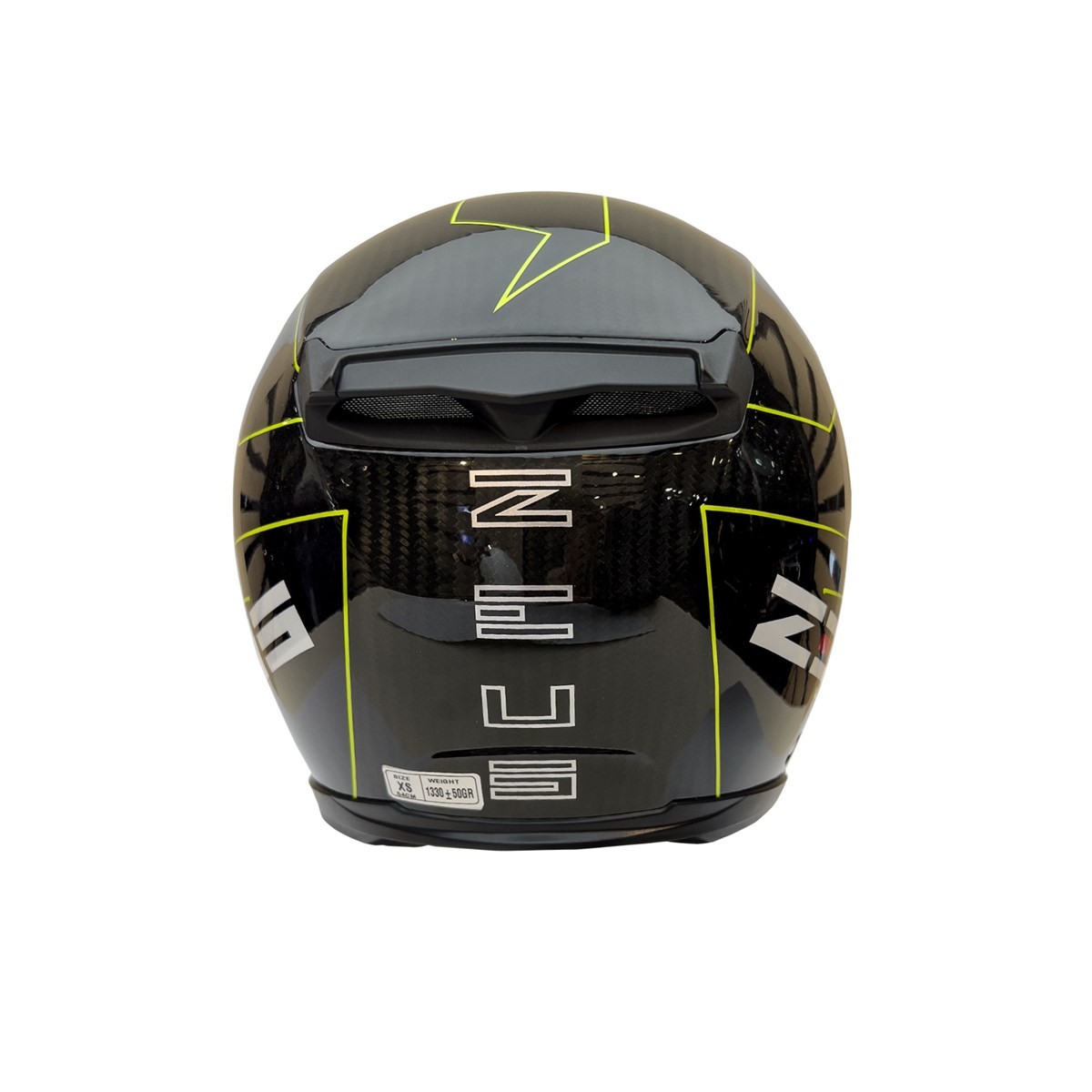 Zeus ZS-1800B Gloss Carbon AM8 Fluo Yellow Kapalı Kask 