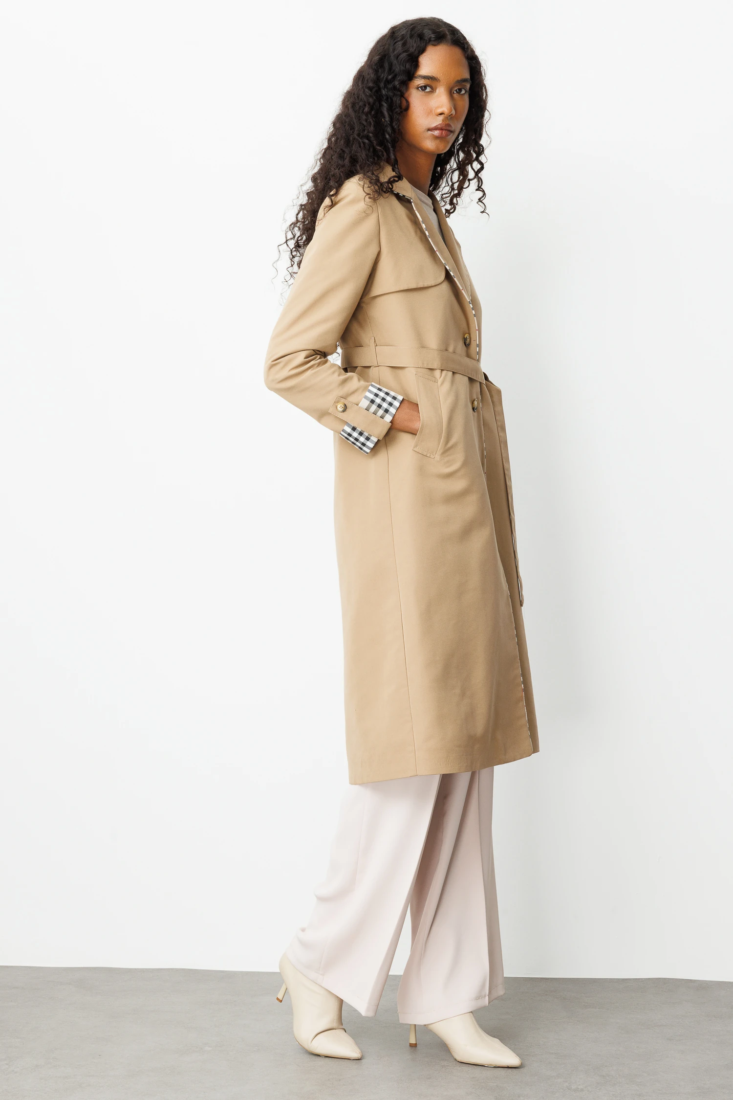 İNCE BİYELİ TRENÇKOT 9227 