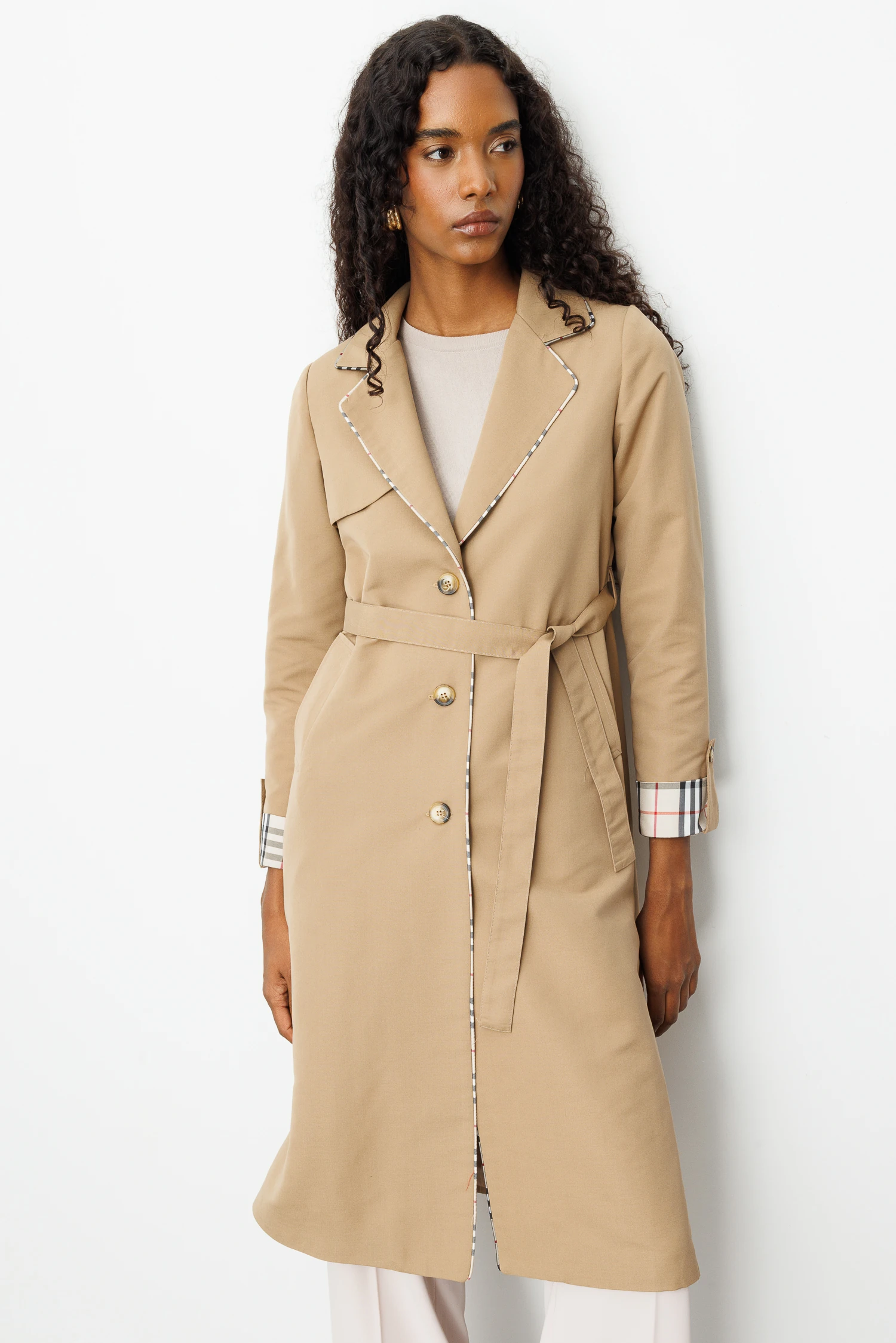 İNCE BİYELİ TRENÇKOT 9227 