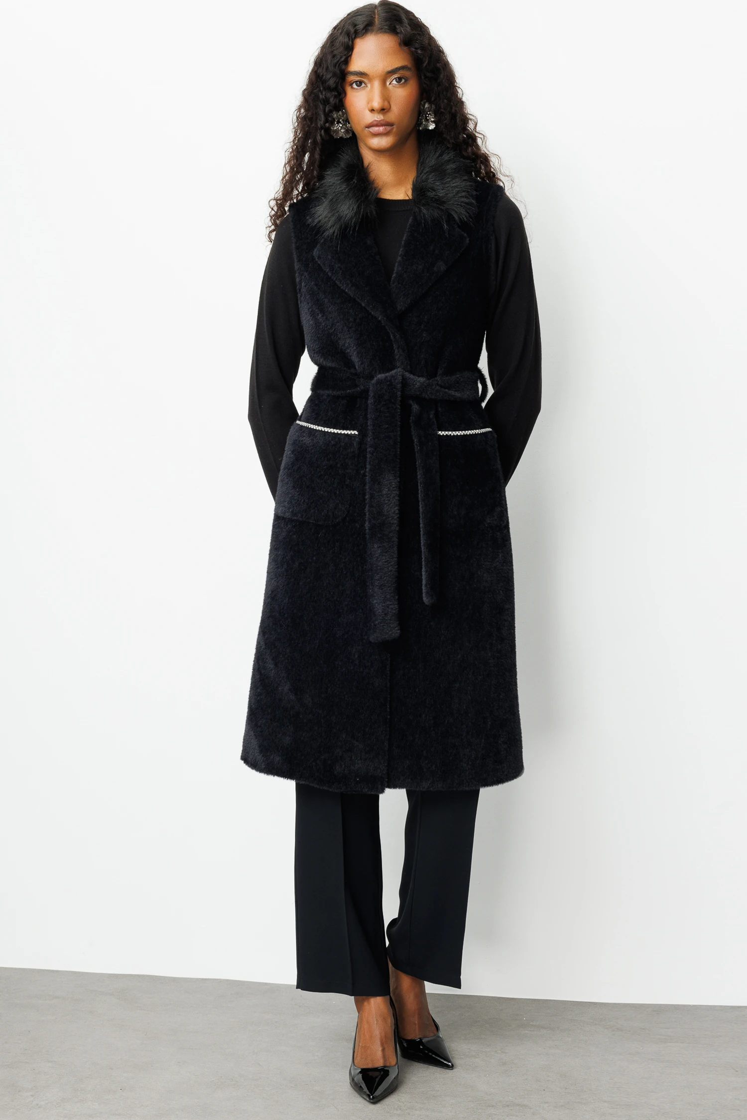 KÜRKLÜ ANGORA YELEK 7014