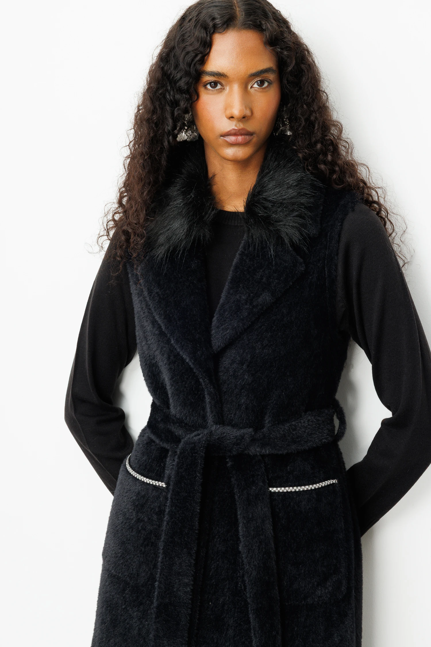 KÜRKLÜ ANGORA YELEK 7014