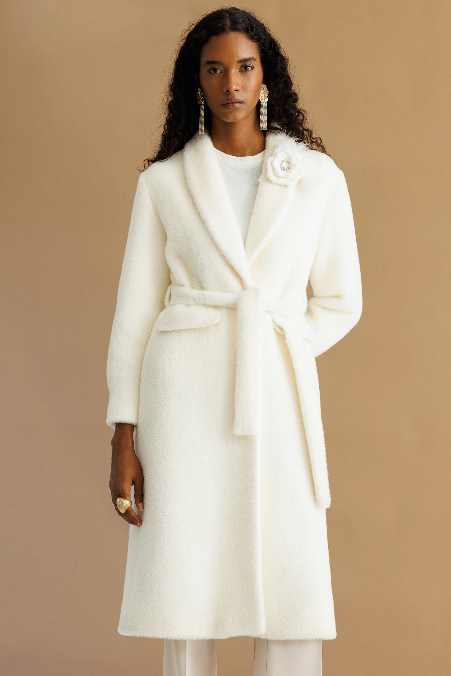 YUVARLAK YAKA KABAN 9216