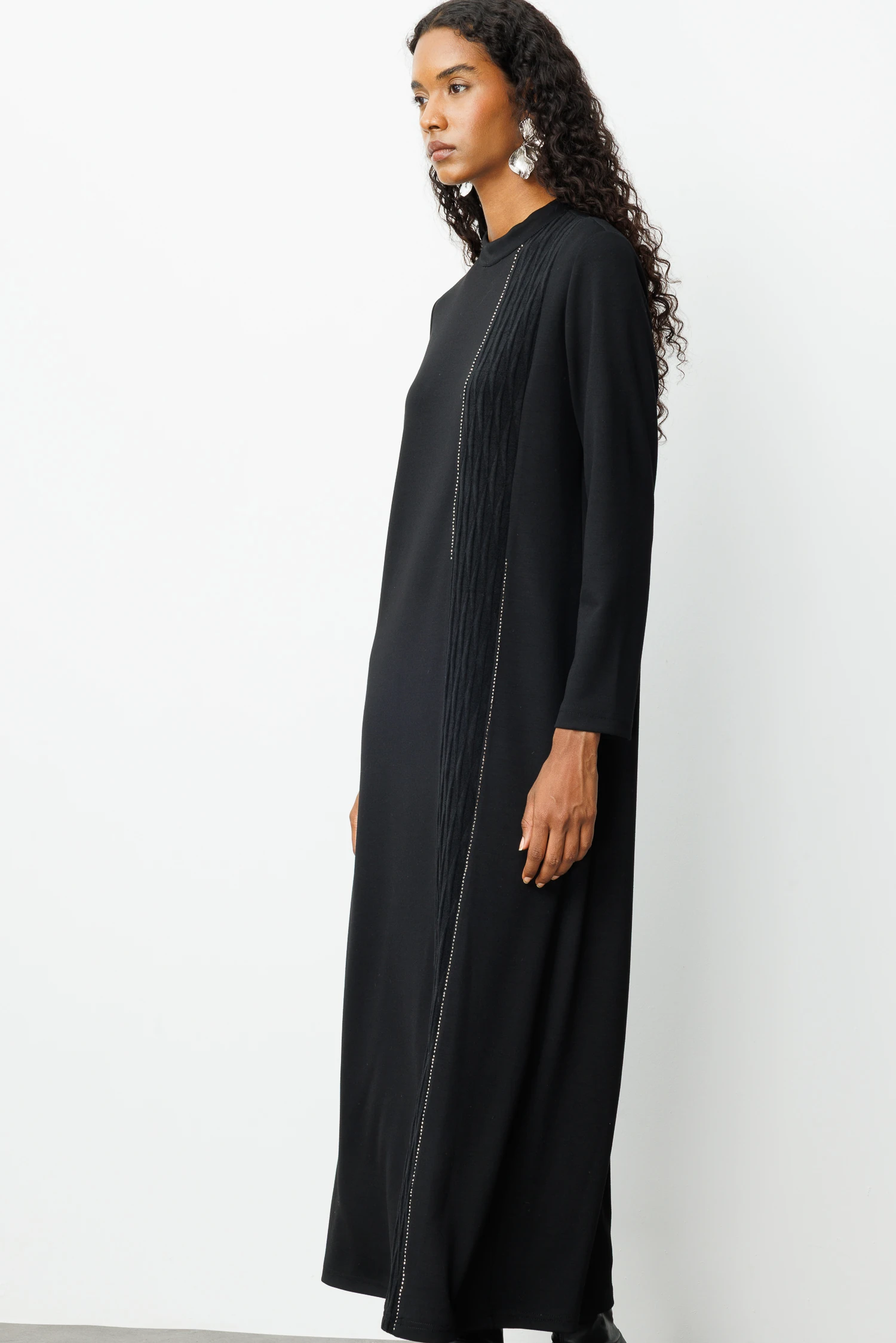 BOYDAN KESİKLİ ELBİSE 5199