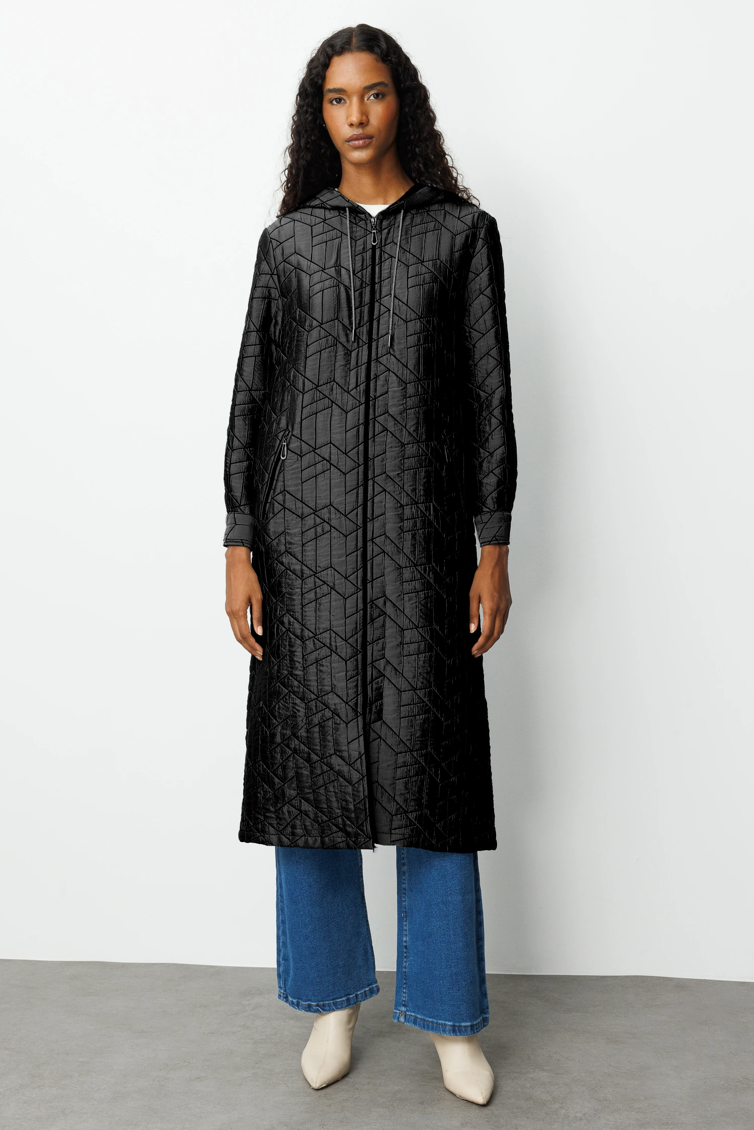 MAXI BOY KAPİTONE CEKET 9240 - SİYAH