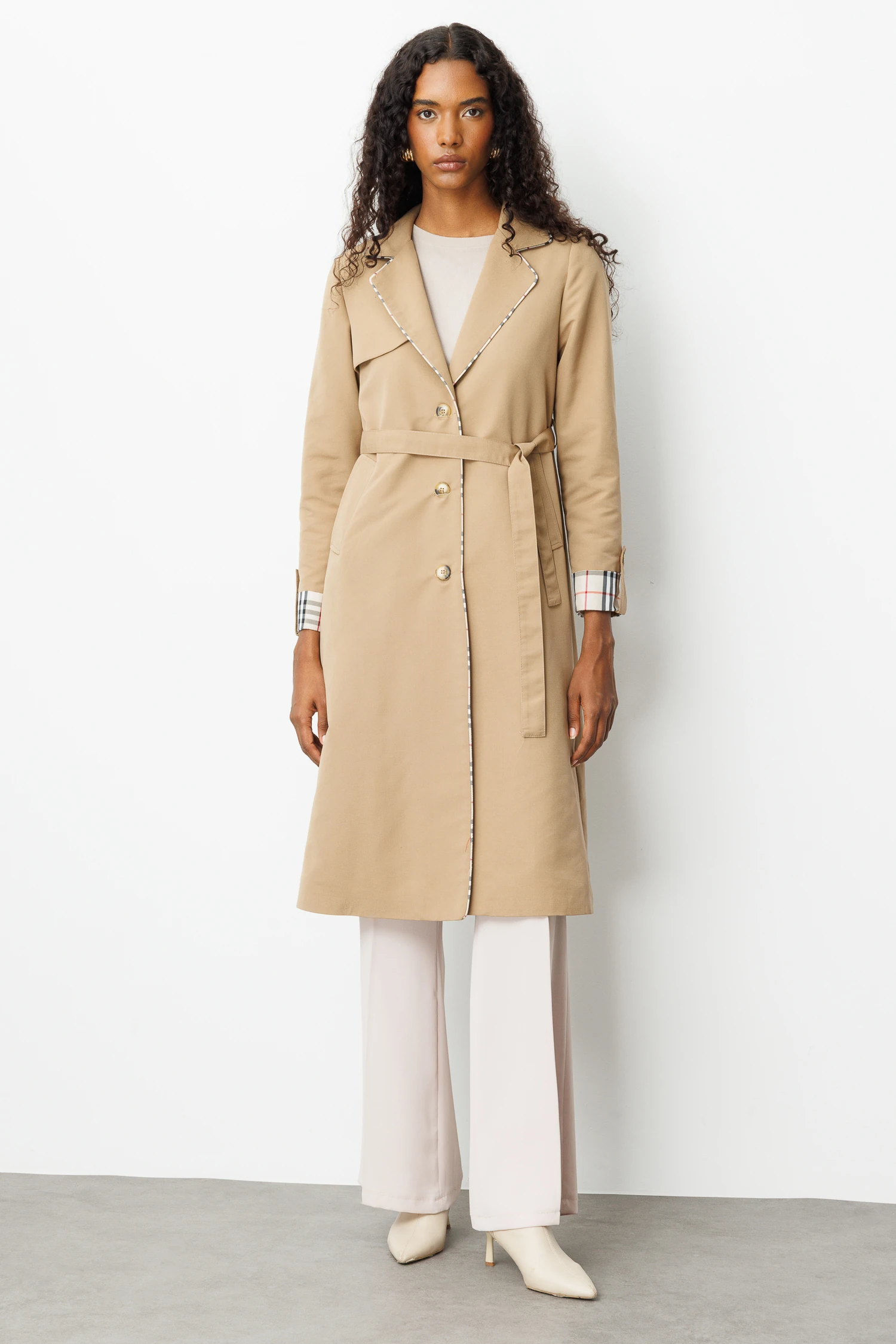 İNCE BİYELİ TRENÇKOT 9227 