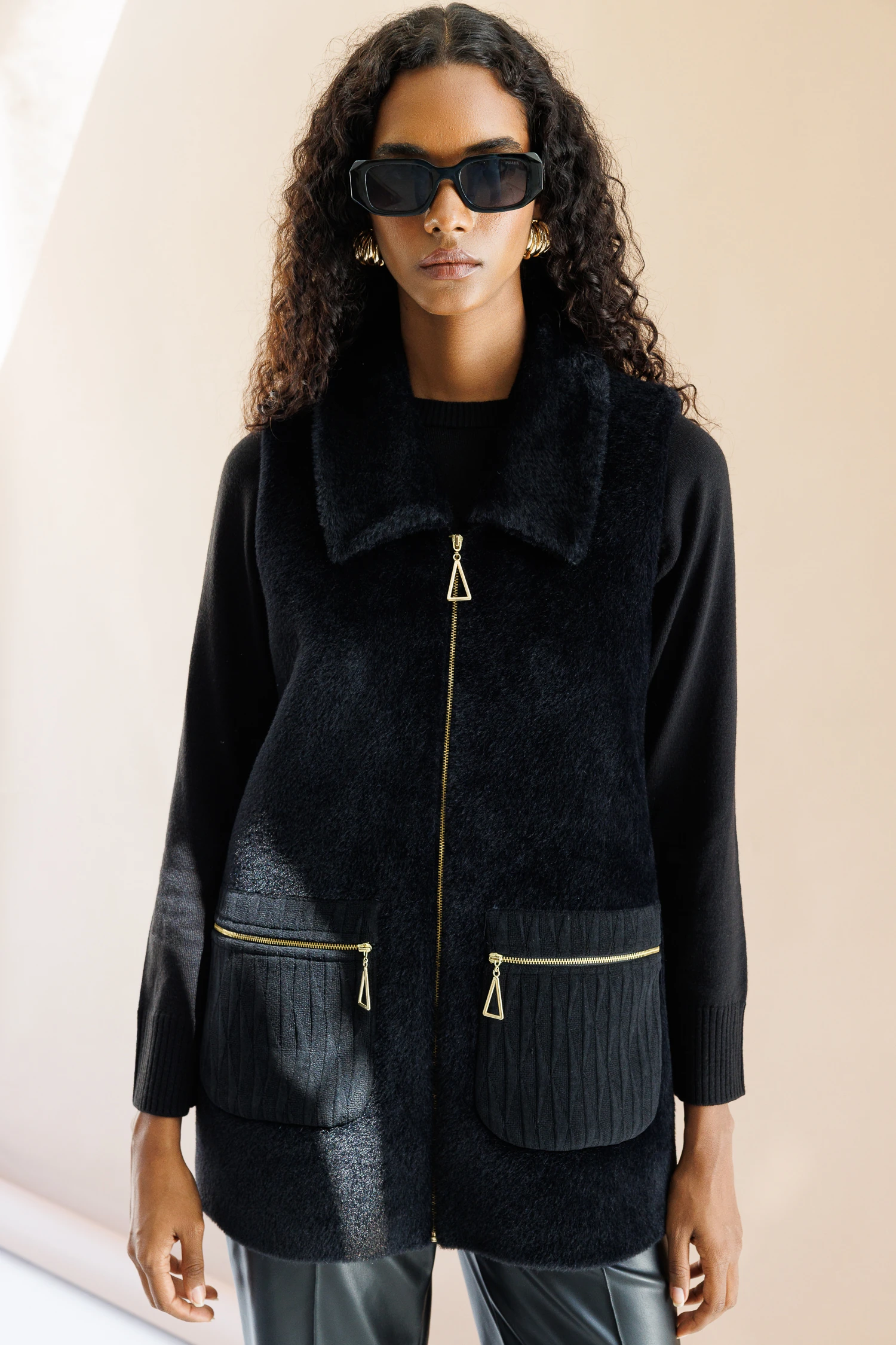 GARNİLİ ANGORA YELEK 7015