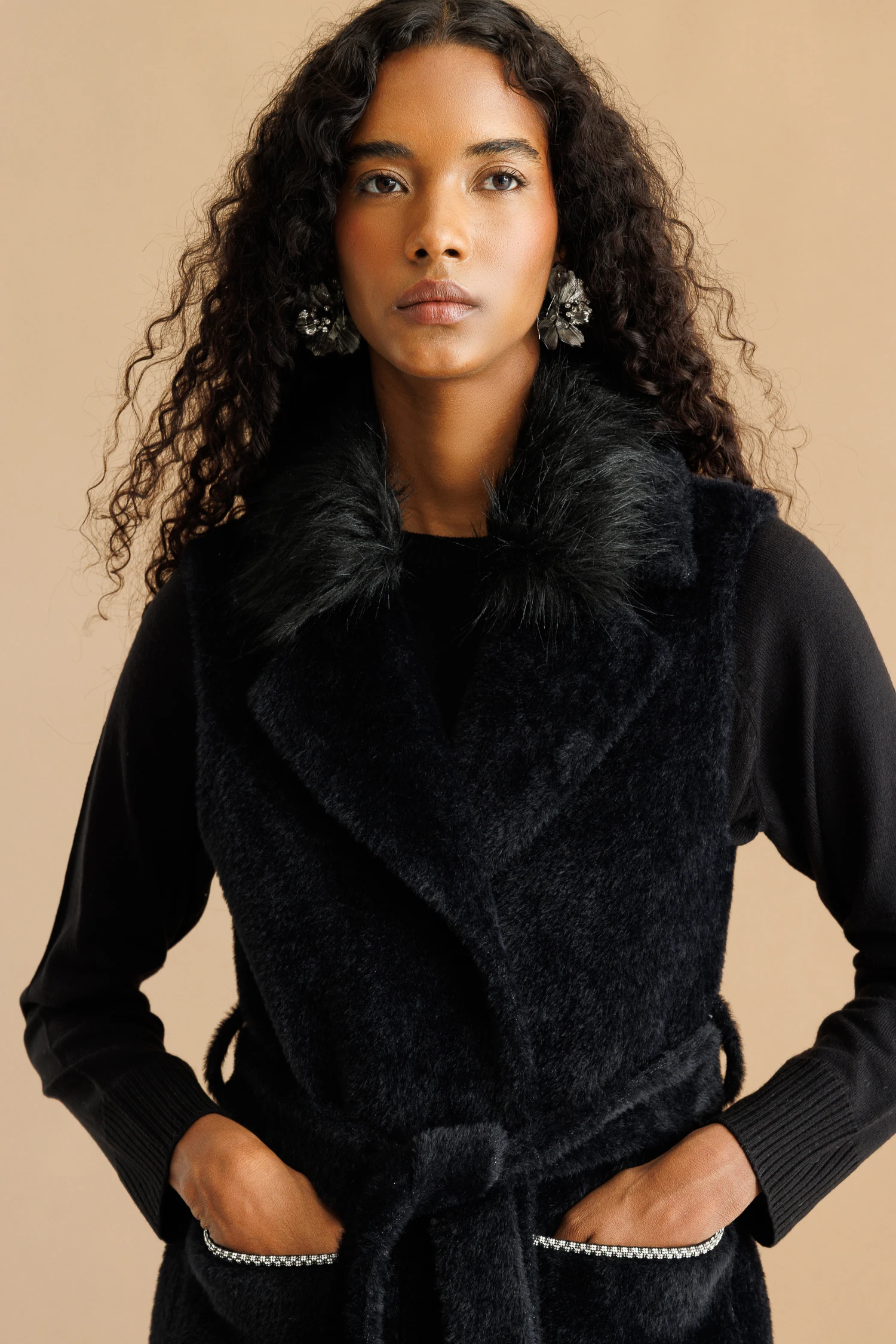 KÜRKLÜ ANGORA YELEK 7014