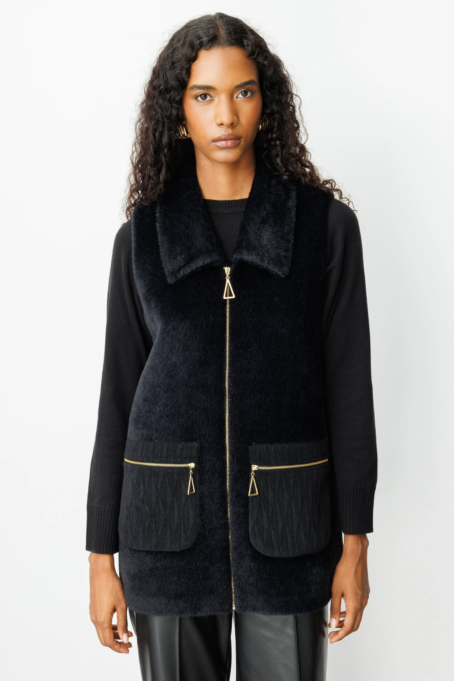 GARNİLİ ANGORA YELEK 7015