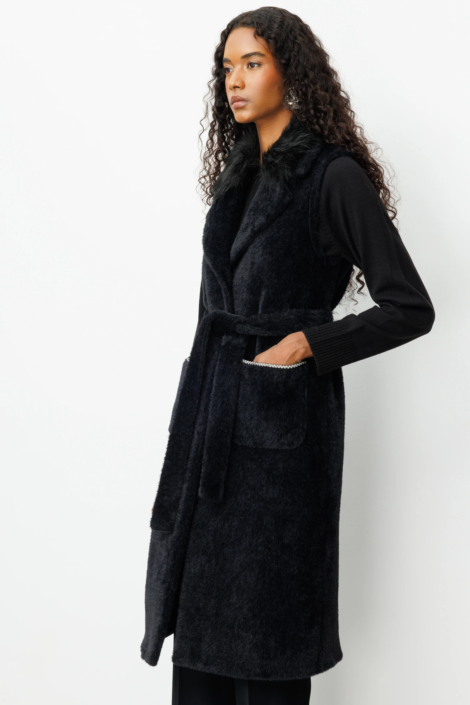 KÜRKLÜ ANGORA YELEK 7014