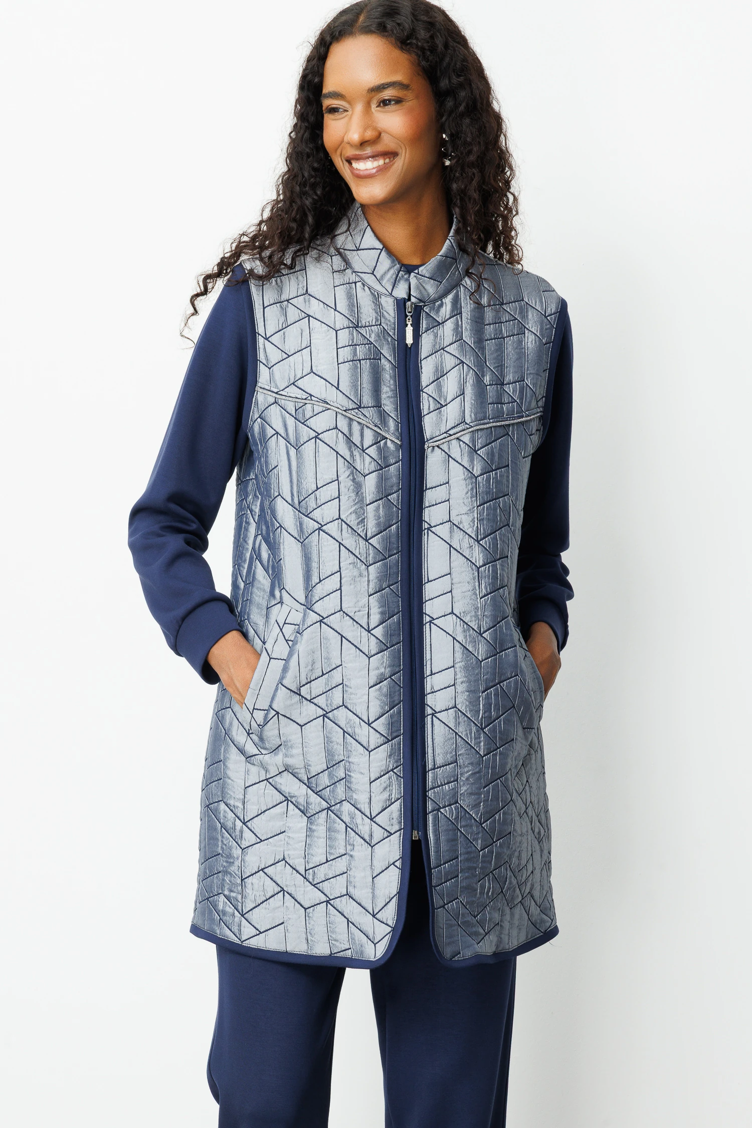 GEOMETRİK YELEKLİ TAKIM 6176