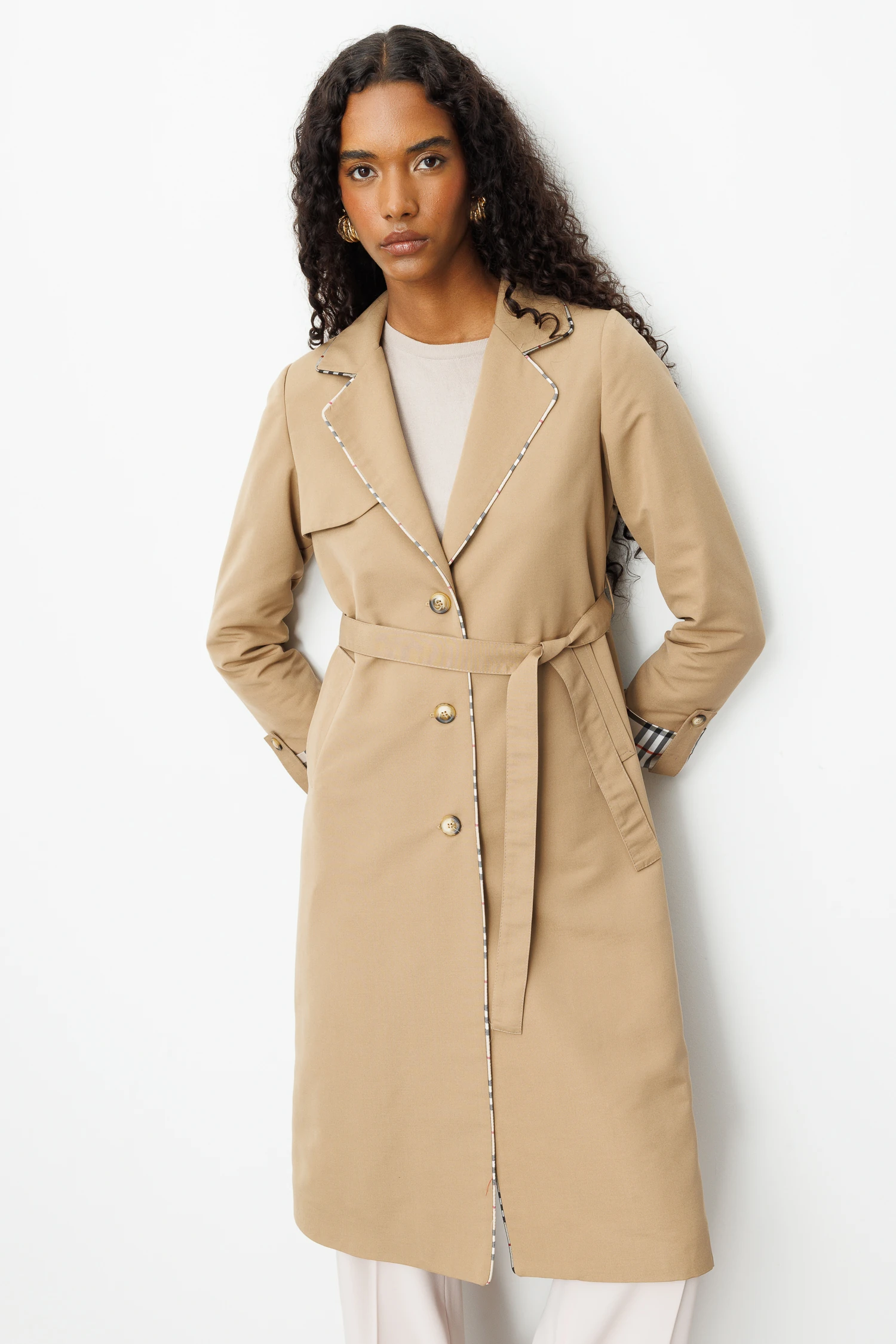 İNCE BİYELİ TRENÇKOT 9227 