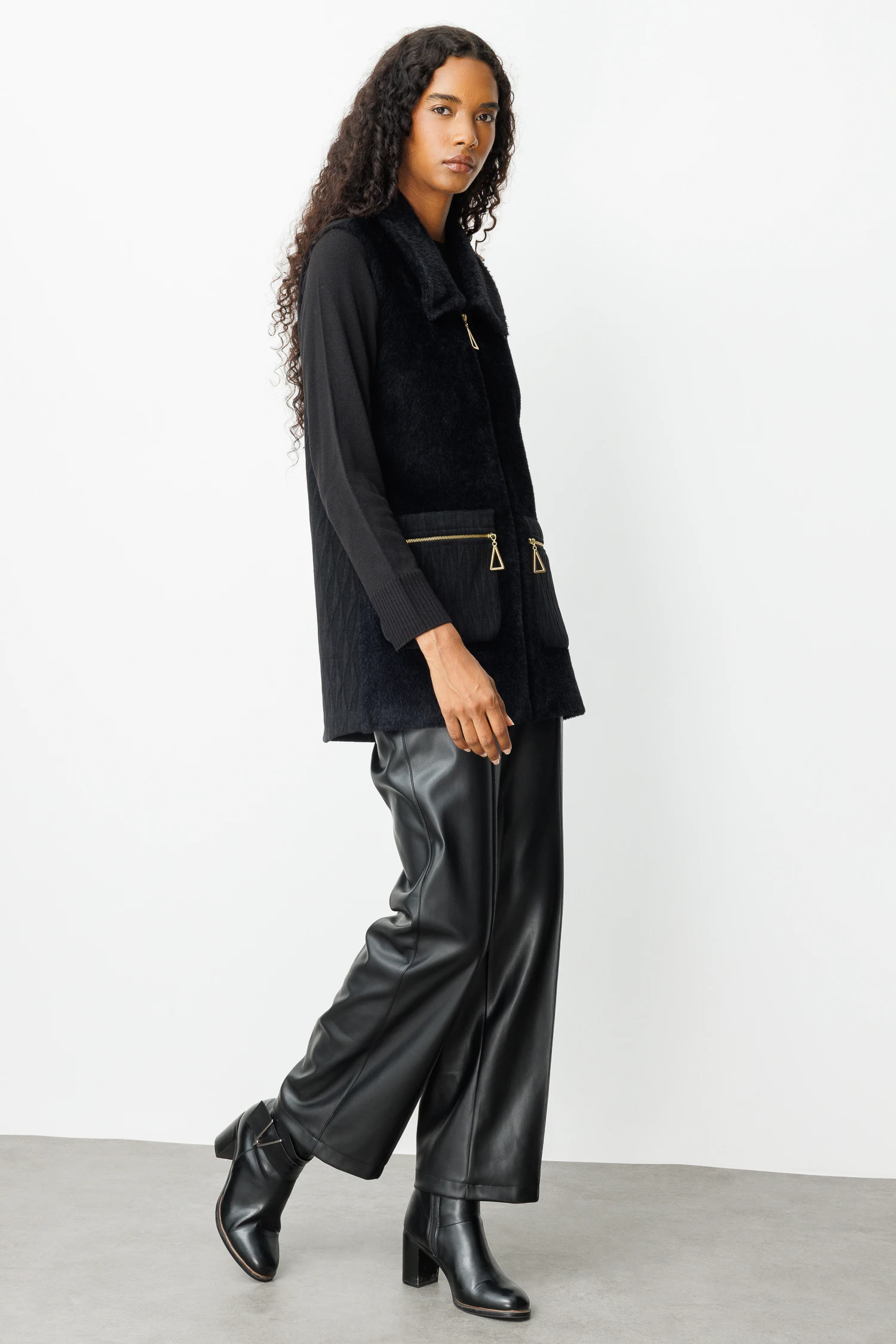 GARNİLİ ANGORA YELEK 7015