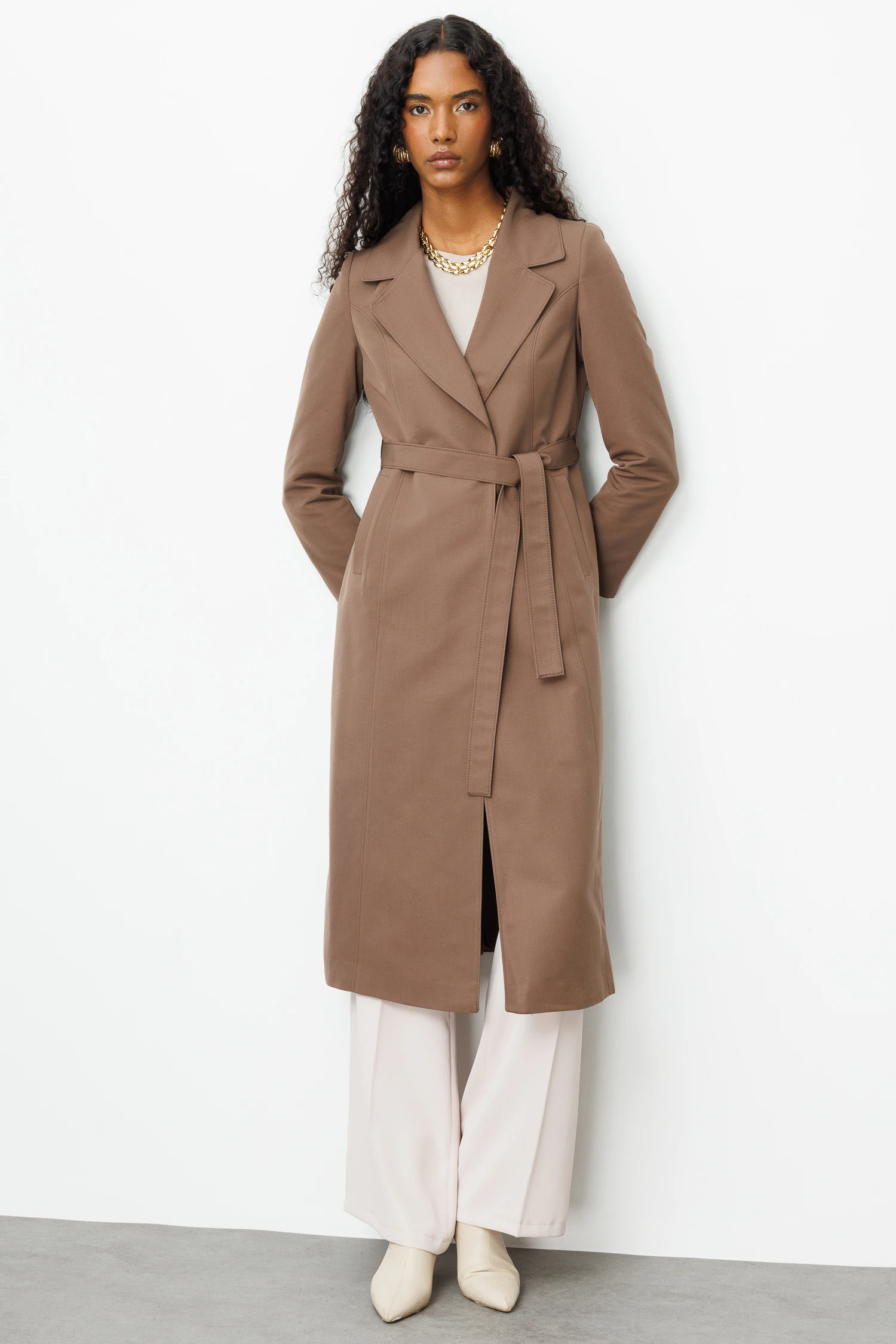 KUŞAKLI TRENÇKOT 9105