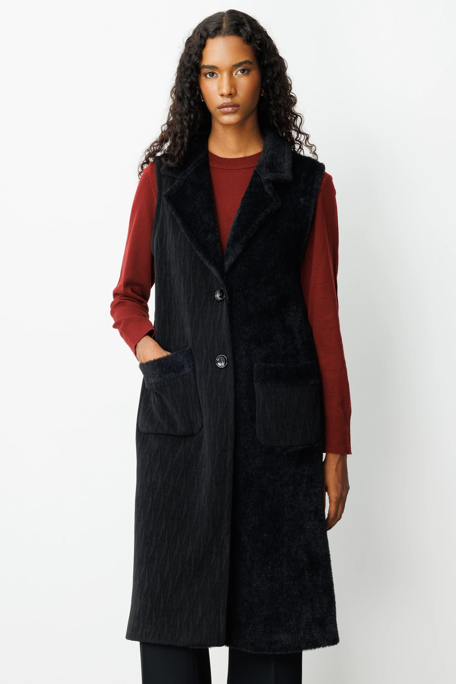 KÜRK DETAY MİX YELEK 7005