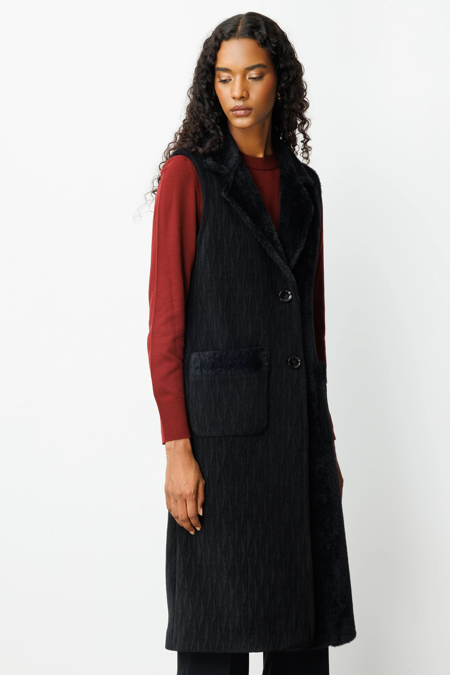 KÜRK DETAY MİX YELEK 7005