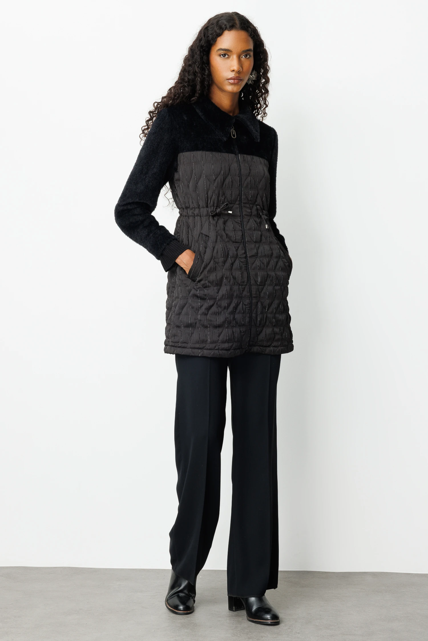 PELUŞ MIXLI KAPİTONE CEKET 9231