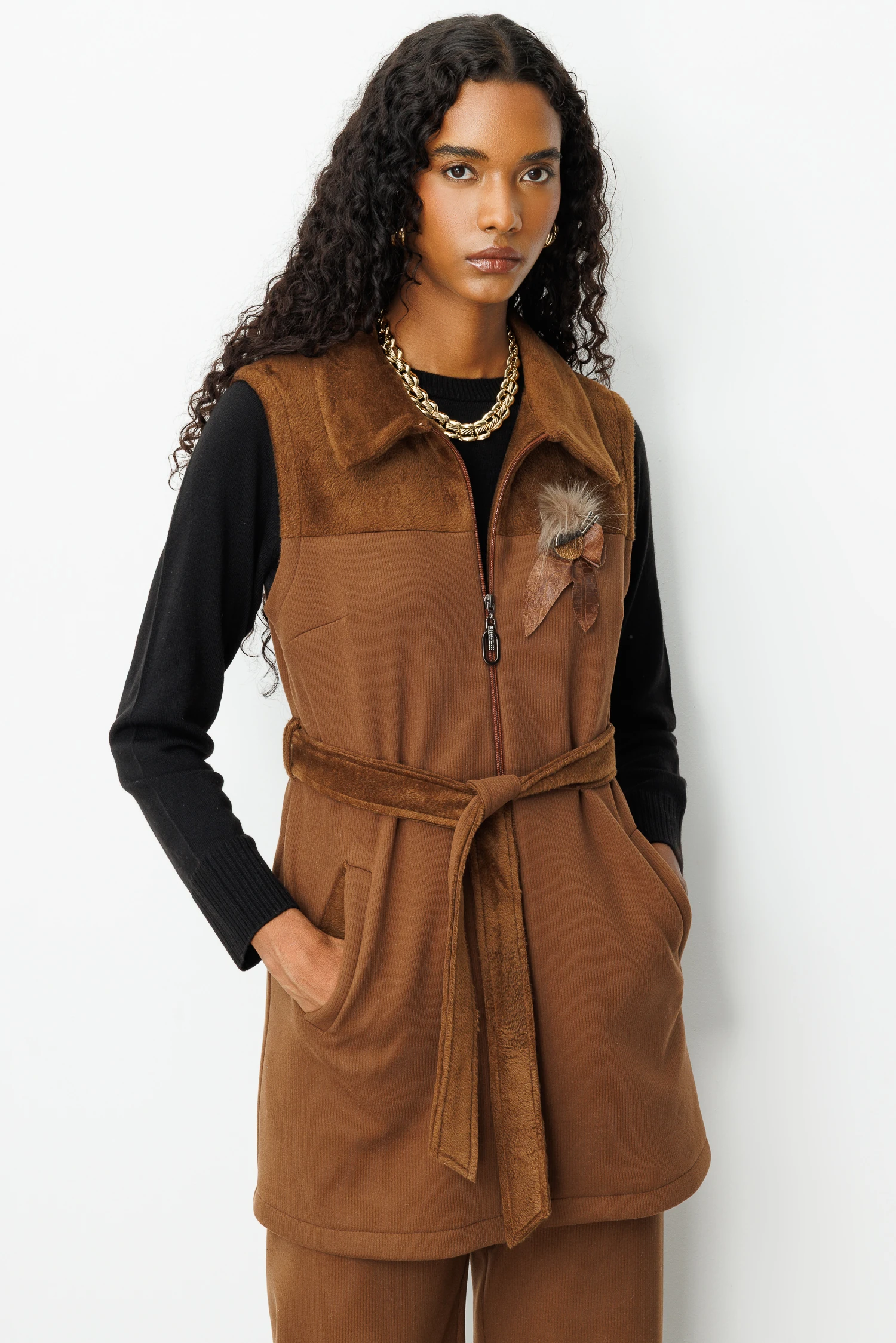 KESİKLİ YELEKLİ TAKIM 6160