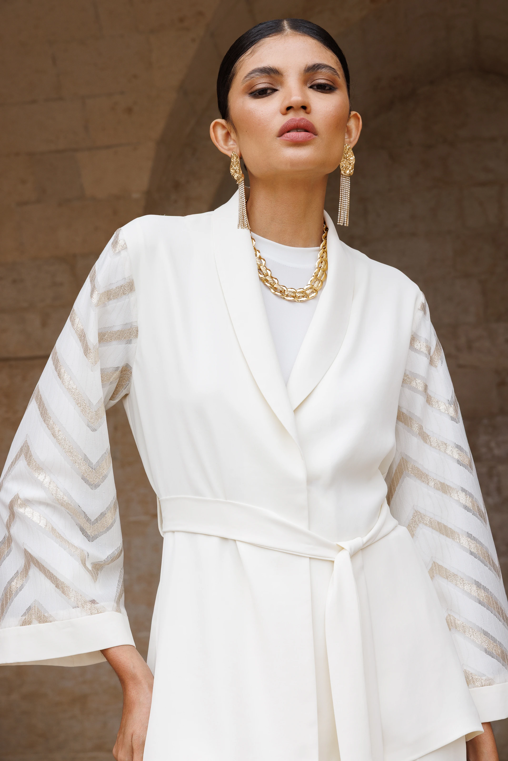 KOLLARI ZİKZAK DESEN TAKIM 6122