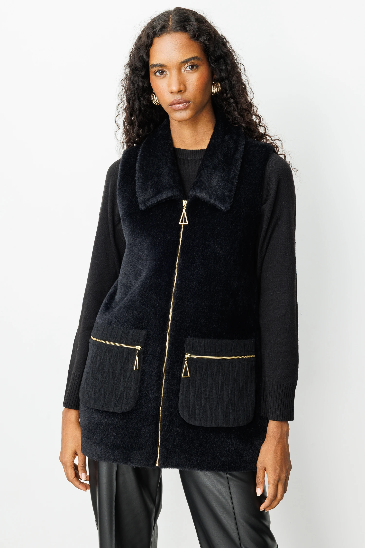 GARNİLİ ANGORA YELEK 7015