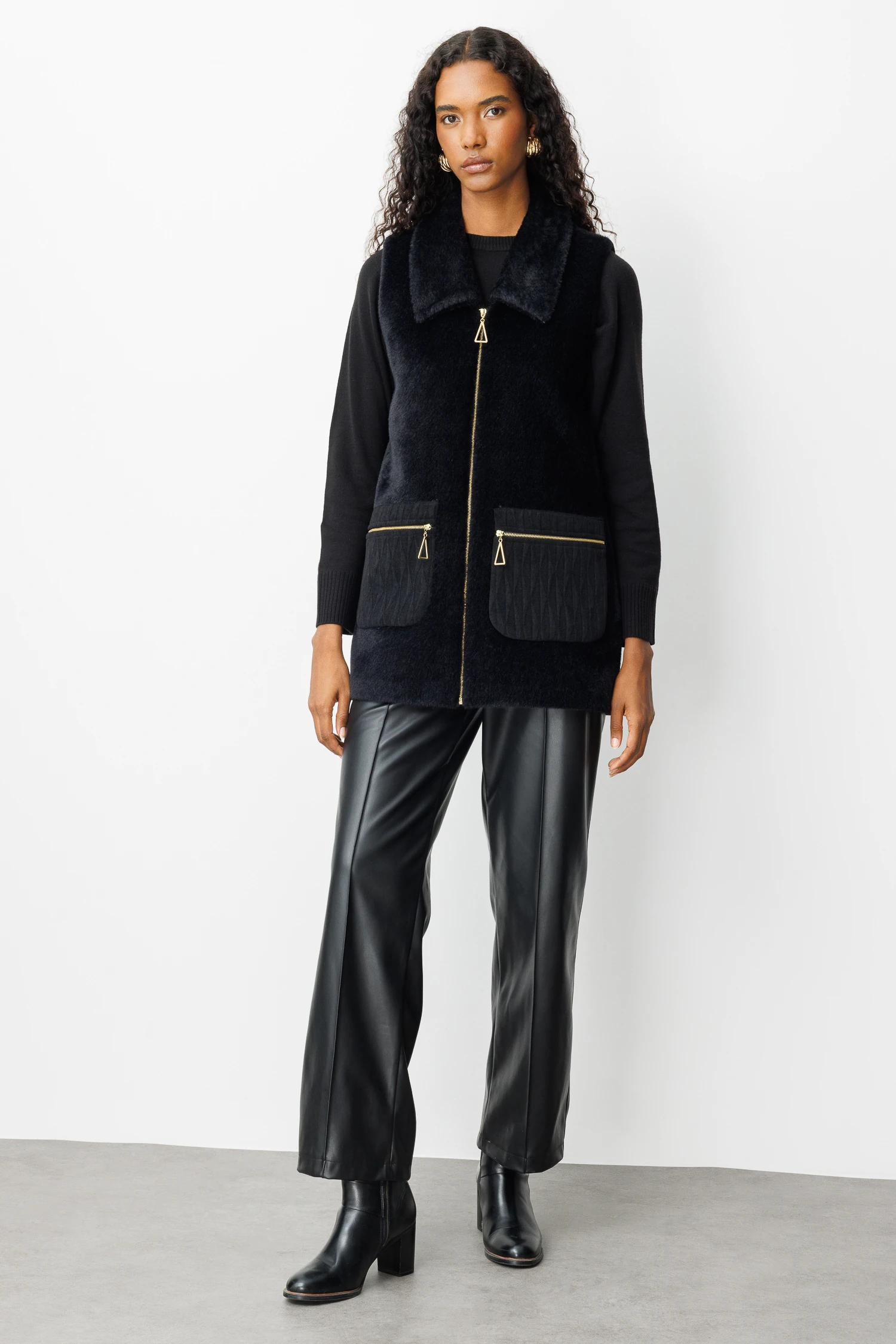 GARNİLİ ANGORA YELEK 7015