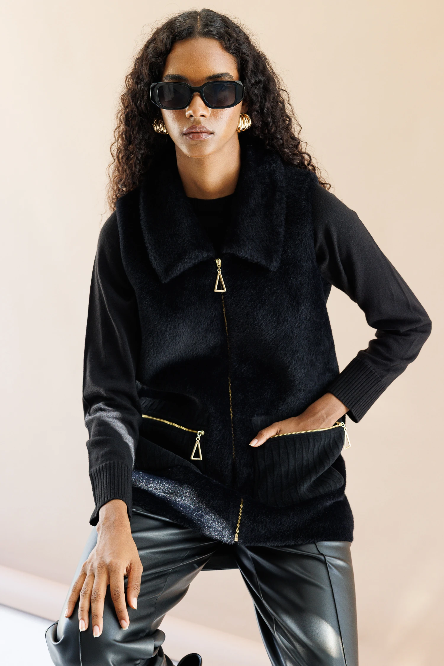 GARNİLİ ANGORA YELEK 7015