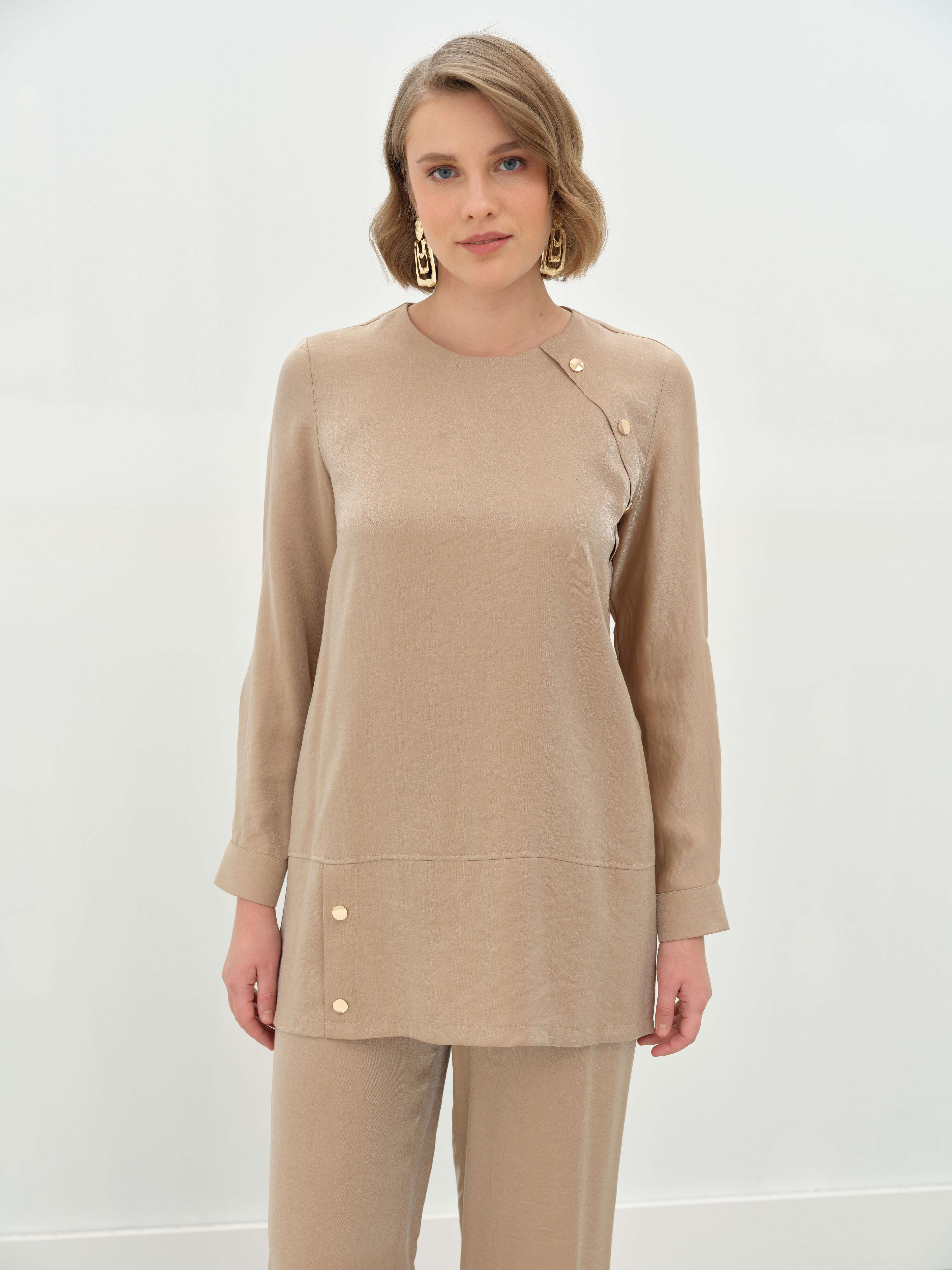 DÜĞME DETAYLI BASIC TAKIM