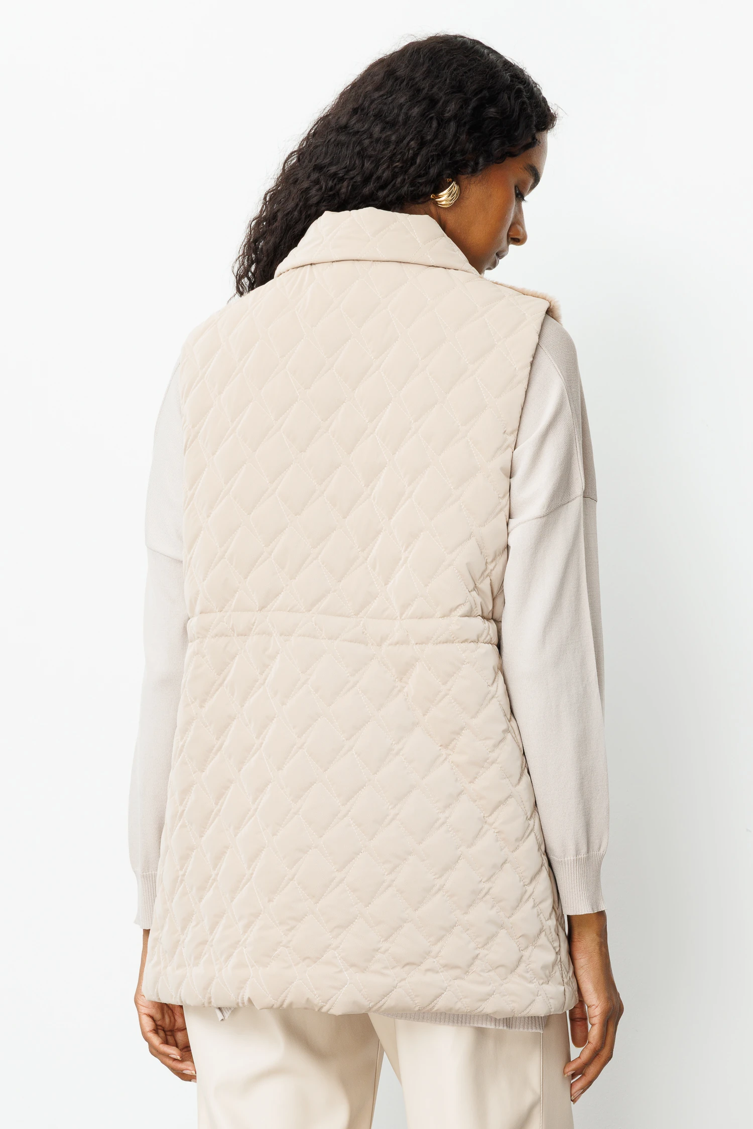 KÜRKLÜ KESİKLİ YELEK 7011