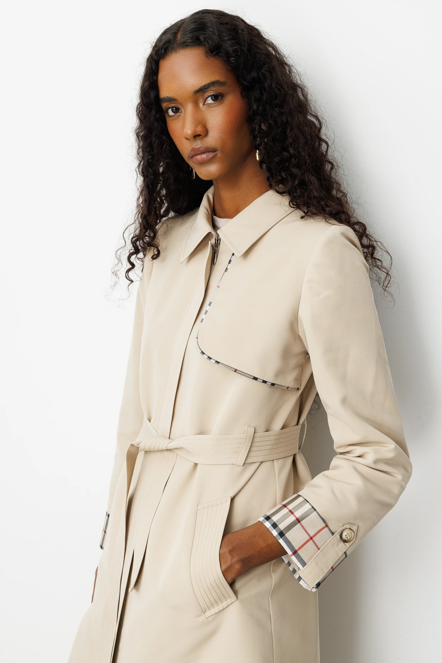 EKOSE GARNİLİ TRENÇKOT 9150 - TAŞ